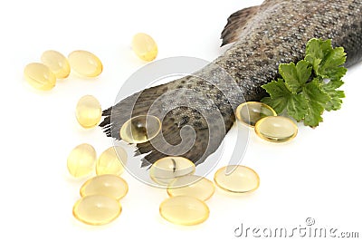 Omega pills Stock Photo