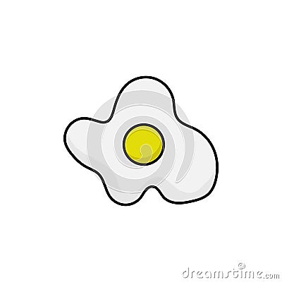 Omelet icon design template vector isolated illustration Vector Illustration