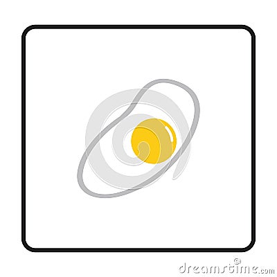 omelet icon. egg icon vector illustration Vector Illustration