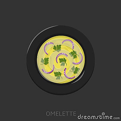 Omelette vector illustration Vector Illustration