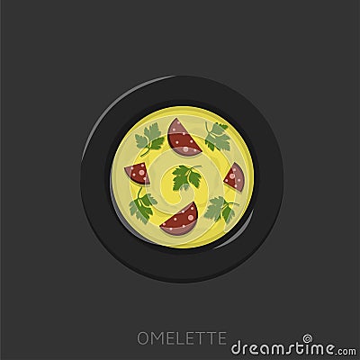 Omelette vector illustration Vector Illustration