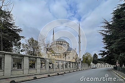 Omer Duruk mosque with minarets in Atakoy district Editorial Stock Photo