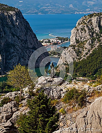 Omis, Croatia Stock Photo