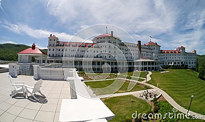 Omni Mount Washington Resort Back View Stock Photo