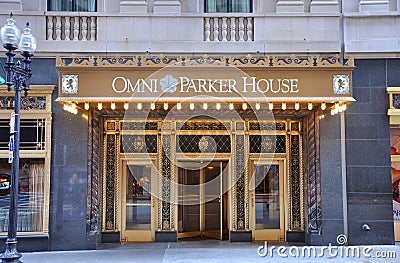 Omni Parker House, Boston Editorial Stock Photo