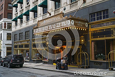 Omni Parker House in Boston - BOSTON , MASSACHUSETTS - APRIL 3, 2017 Editorial Stock Photo