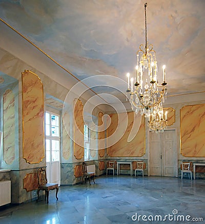 Åomnica Mansion Poland, indoo Editorial Stock Photo