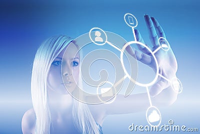 Omnichannel retail concept Stock Photo