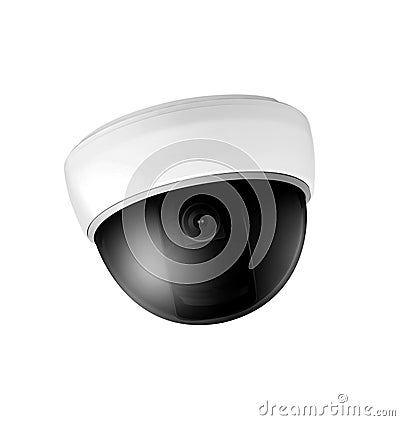 Omnipresent security camera video surveillance globe Stock Photo