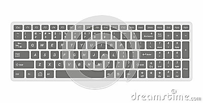 Ð¡omputer keyboard. vector illustration Vector Illustration