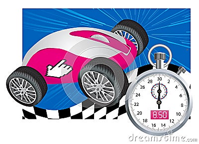 ï¿½omputer mouse and stopwatch Stock Photo