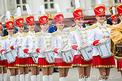 Omsk, Russia - May 08, 2013: presidential regiment Editorial Stock Photo