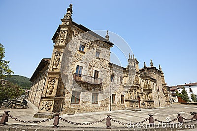 Onati university facade. Reinassence plateresque period. Euskadi, Spain Stock Photo