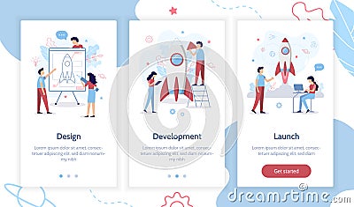 Onboarding app screens Vector Illustration