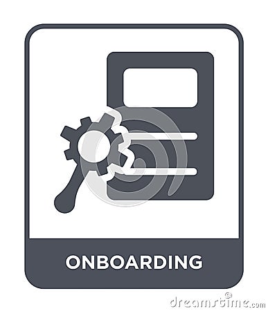 onboarding icon in trendy design style. onboarding icon isolated on white background. onboarding vector icon simple and modern Vector Illustration