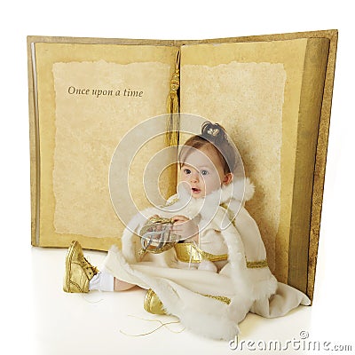 Once Upon a Snow Princess Stock Photo