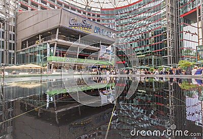 Once there was the Wall: Potsdamer Platz, Berlin Stock Photo