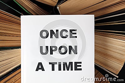 Once Upon A Time book Stock Photo