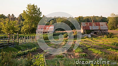 The oncebustling farm is now eerily quiet with no birds or insects buzzing around and the absence of the sweet smell of Stock Photo