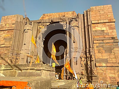 One of the ancient tample of lord Shiva prepared in single night at bhojpur bhopal MP Editorial Stock Photo