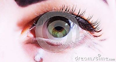 One art eye closeup macro Stock Photo