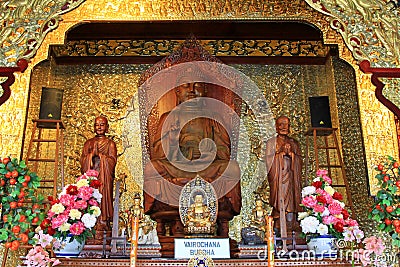 One of the Buddhas, Vairochana Buddha Stock Photo