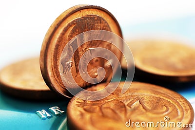 One cent Stock Photo