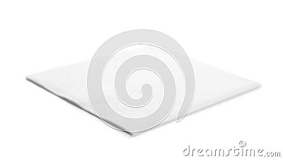 One clean paper napkin Stock Photo