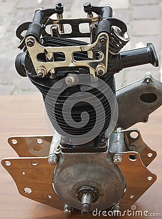 One cylinder engine Stock Photo