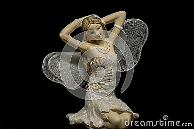 One decorative single blond fairy Stock Photo