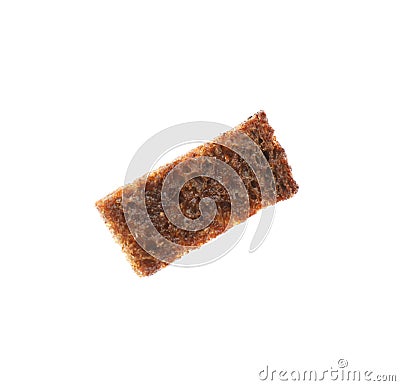 One delicious hard chuck isolated on white, top view Stock Photo
