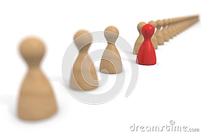 Different things. Same shape. the same color. Same texture. 3D rendering Stock Photo