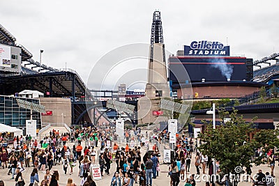 One Direction Fans Gillette Stadium Foxboro MA Editorial Stock Photo