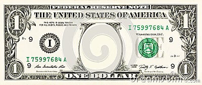 One dollar bill Stock Photo