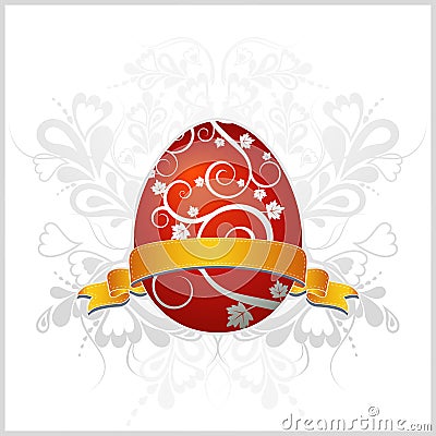 One easter eggs, vector Vector Illustration