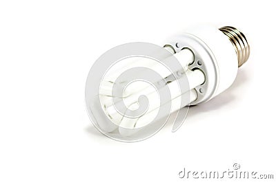 One Energy Saver light globe Stock Photo