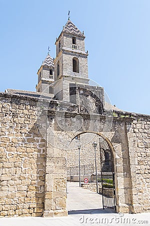 One of the entrances to the Hospital of Santiago, Ubeda, Jaen, S Stock Photo