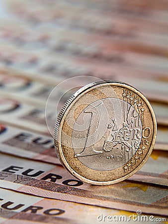 One euro Stock Photo
