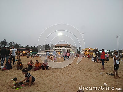 One of the Finest beach of Goa Editorial Stock Photo