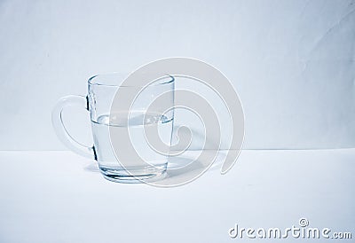 One glass with water Stock Photo