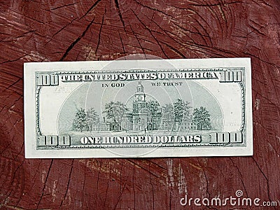 One hndred dollar note Stock Photo