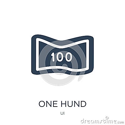 one hund icon in trendy design style. one hund icon isolated on white background. one hund vector icon simple and modern flat Vector Illustration