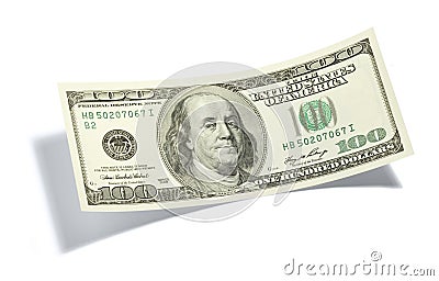 One Hundred Dollar Bill Stock Photo