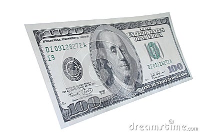 One hundred dollar note #5 Stock Photo