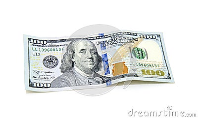 One hundred dollars banknote Stock Photo