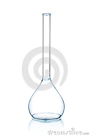 One laboratory flask Stock Photo