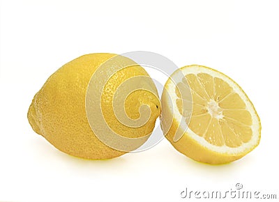 One Lemon and a half Stock Photo