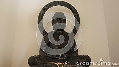 One Metal Buddha Japanese Style Stock Photo