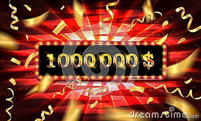 1.000.000 One million dollars Stock Photo