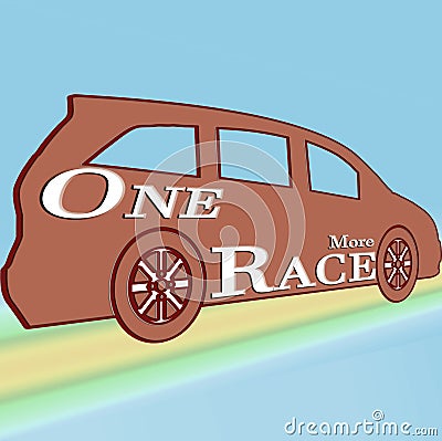 One more race for sucess Stock Photo